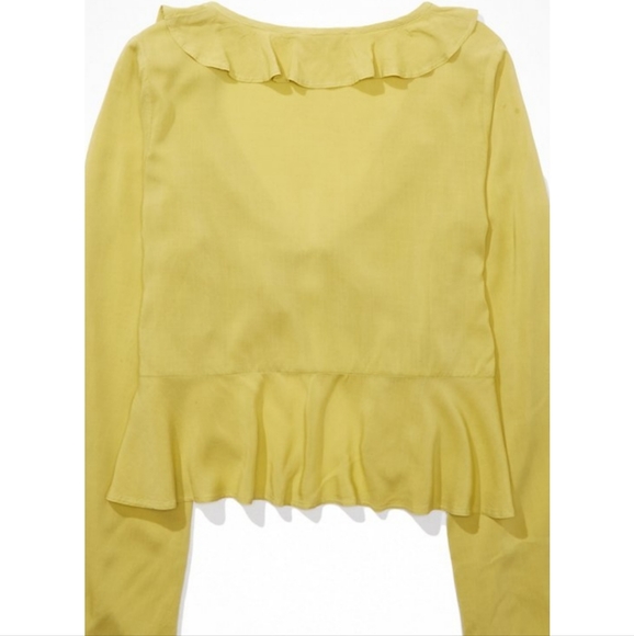 🌱American Eagle Tie-Front Blouse - Picture 5 of 7